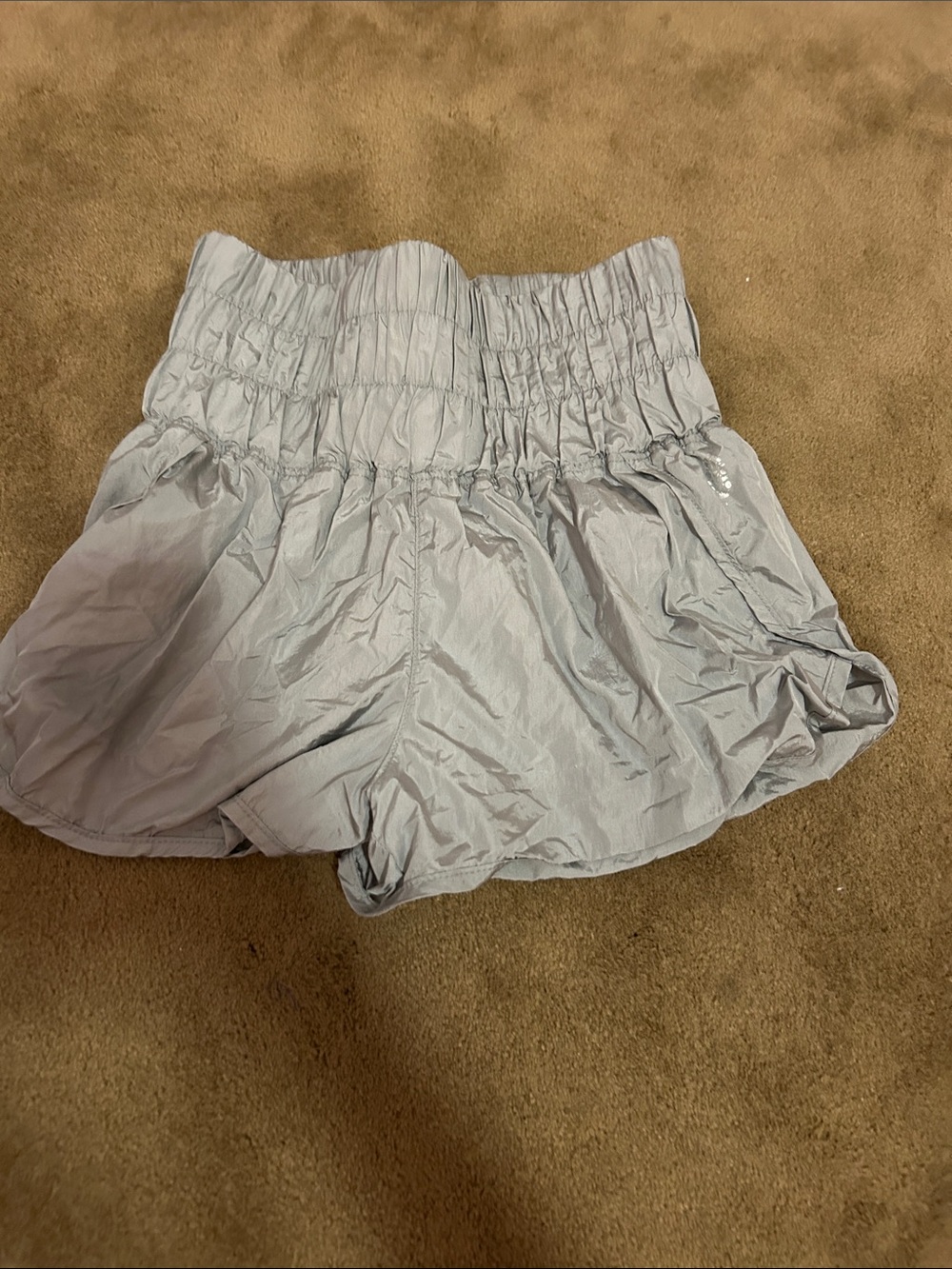 FP Movement by Free People Light Gray High-Waist Athletic Shorts